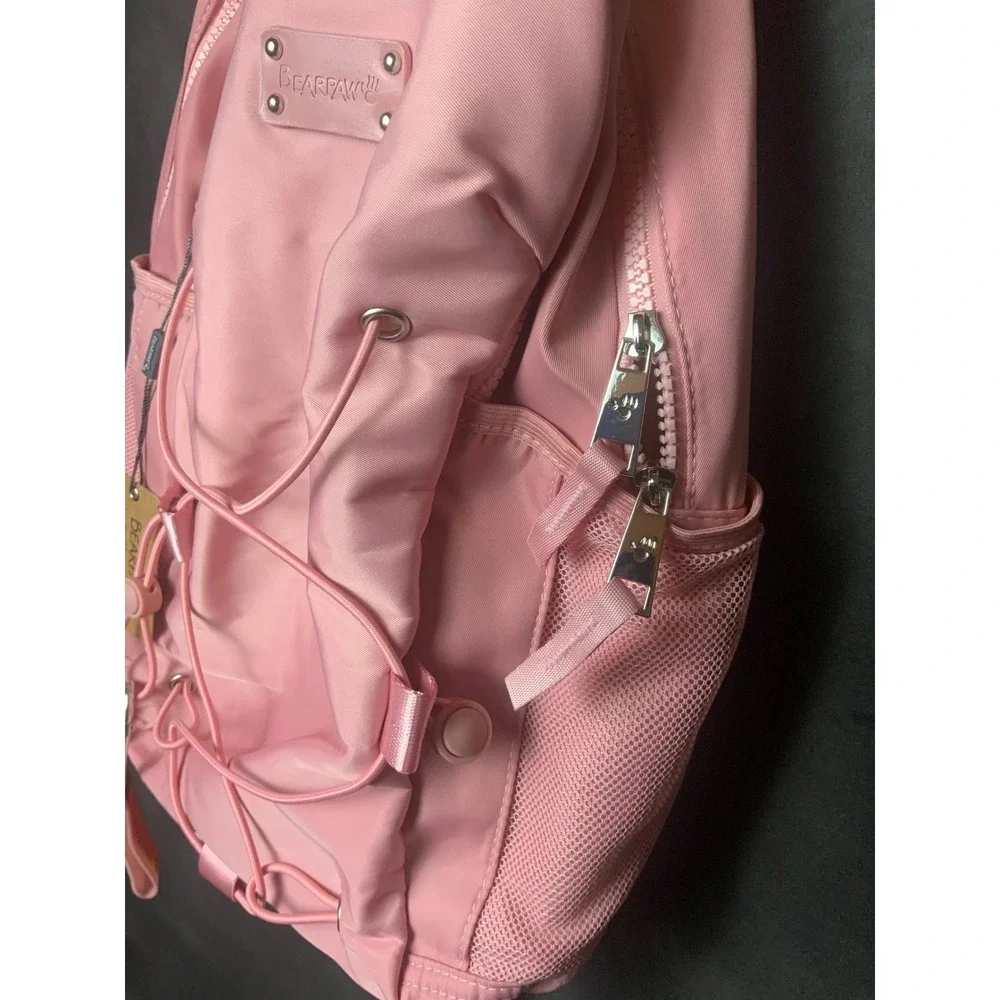 Bearpaw Pink Gorpcore Backpack Women's Medium School Travel Casual Tech Bag
